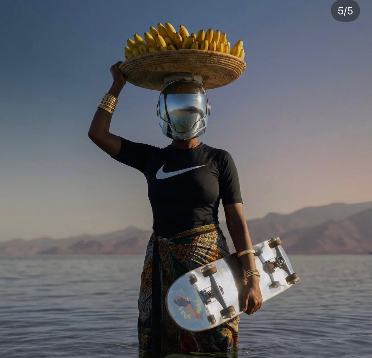 Cyber harvest — AI-generated surrealist art