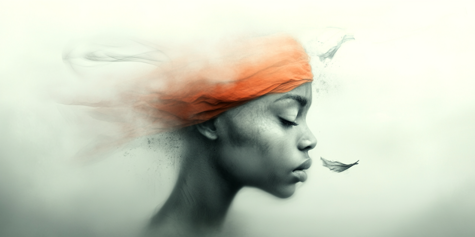 Ethereal reverie — AI-generated cinematic portrait art